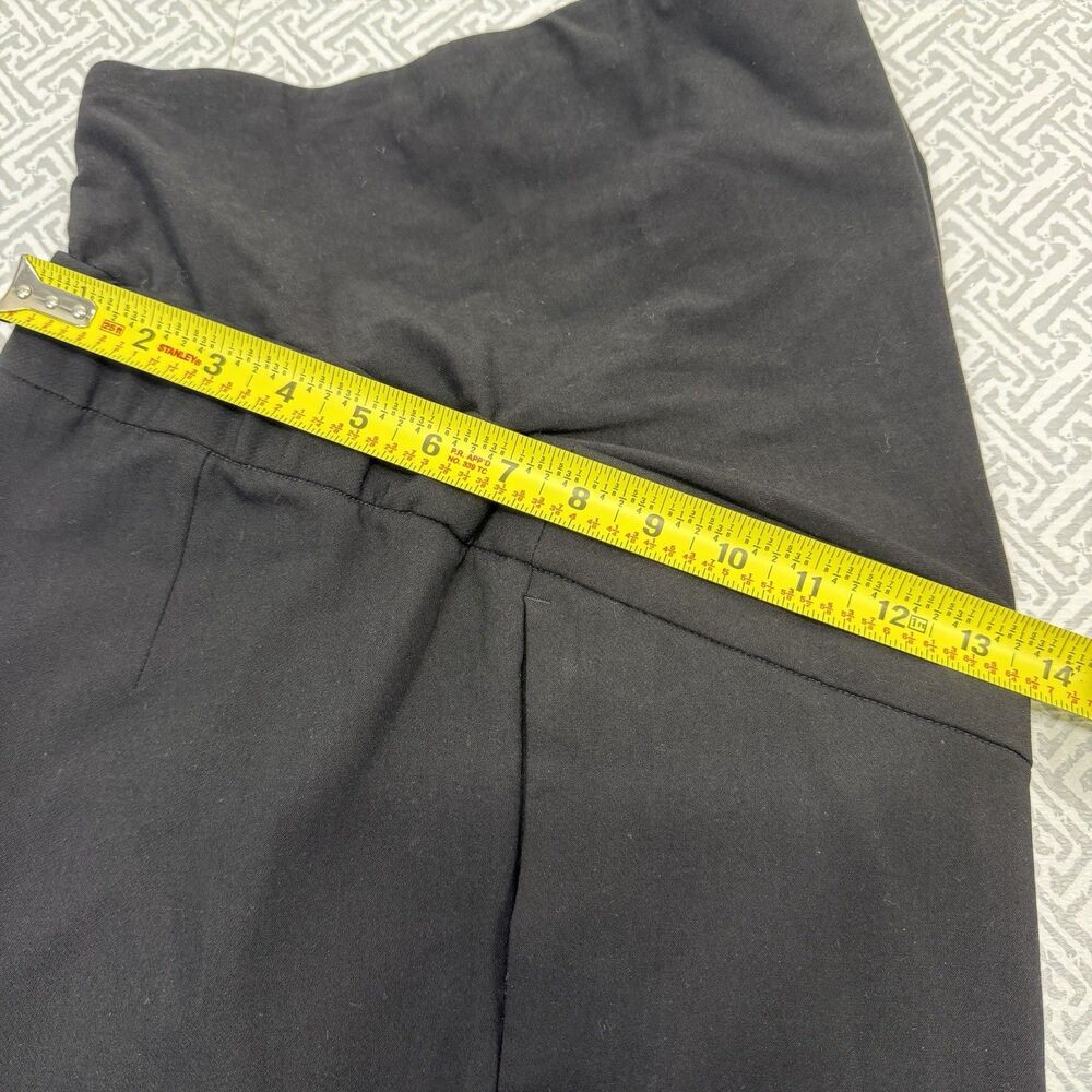 H&M MAMA Black Straight Leg Maternity Pants Over-The-Bump Band Size Medium - Picture 9 of 11